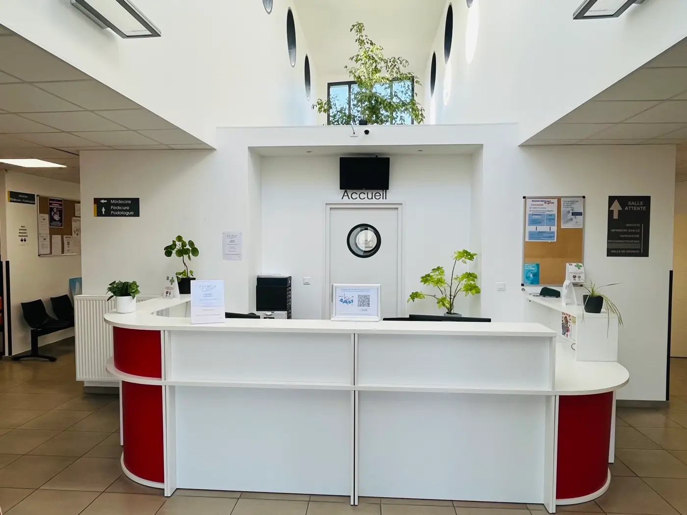 Banque d'accueil de la Maison de Santé Pluriprofessionnelle de Blériot-Plage